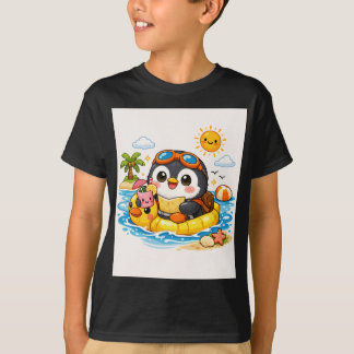 Penguin Beach Float T-Shirt