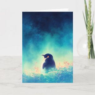 Penguin Beneath the Dark Sky Card