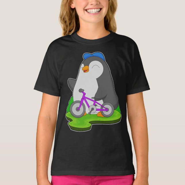 Penguin Bicycle T-Shirt (Front)