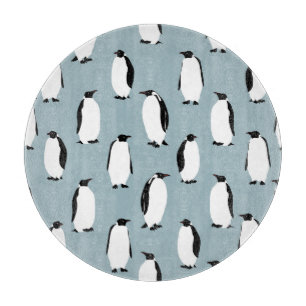 Penguin Bird Animal Cute Pattern Cutting Board