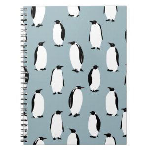 Penguin Bird Animal Cute Pattern Notebook