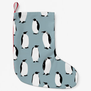 Penguin Bird Animal Cute Pattern Small Christmas Stocking