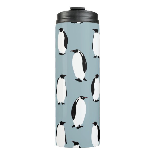 Penguin Bird Animal Cute Pattern Thermal Tumbler (Front)