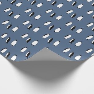 Penguin Bird Blue Antarctic Animal Polar  Wrapping Paper