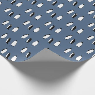 Penguin Bird Blue Antarctic Animal Polar  Wrapping Paper