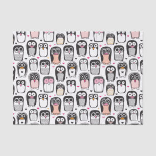 penguin bird illustration background tissue paper