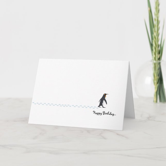 Penguin Birthday Card (Front)