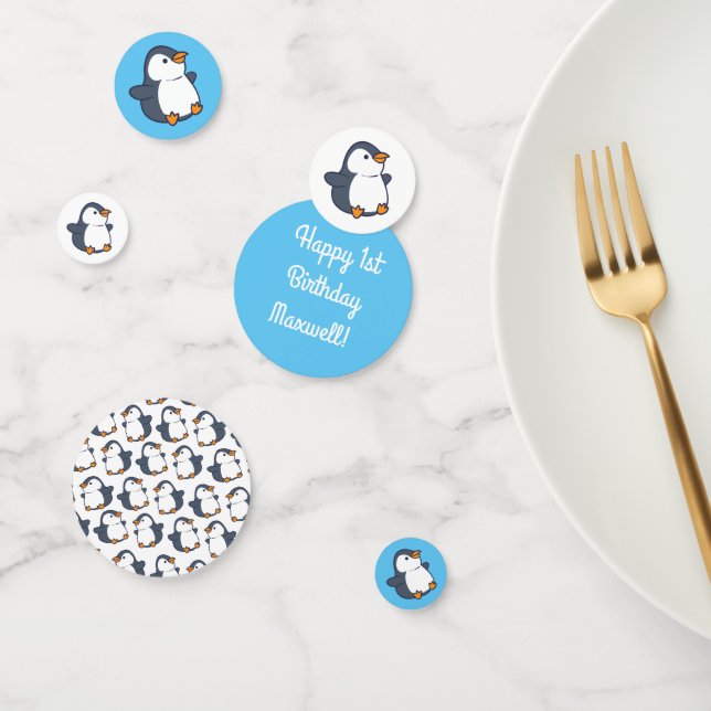 Penguin Birthday Party Confetti (Group)