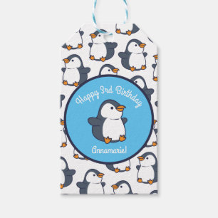 Penguin Birthday Party Gift Tags