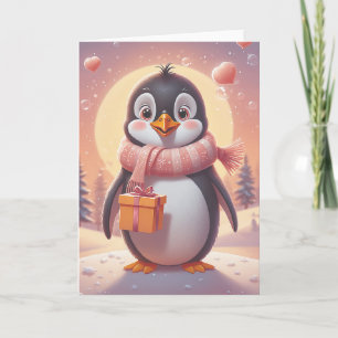 Penguin Birthday Serenade Card