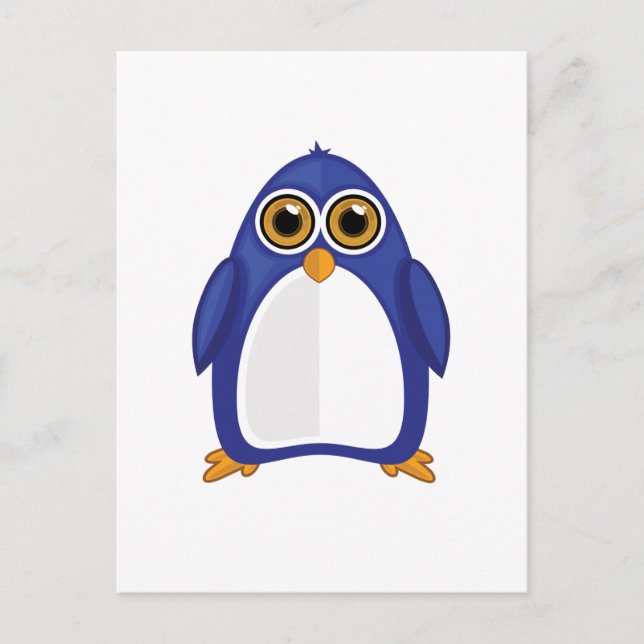 Penguin Blue Postcard (Front)