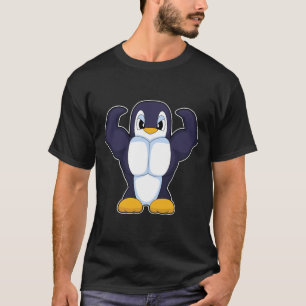 Penguin Bodybuilder Bodybuilding Sports T-Shirt