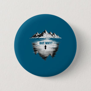 Penguin but why 6 cm round badge