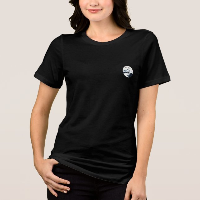 Penguin But Why? – Existential Meme Badge Tri-Blend Shirt (Front)