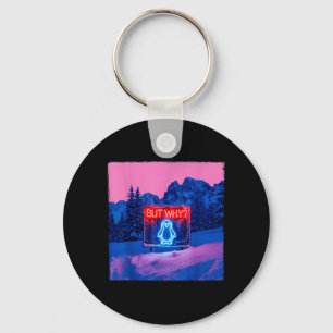 Penguin But Why Trendy Penguins Meme T-Shirt_4 Key Ring