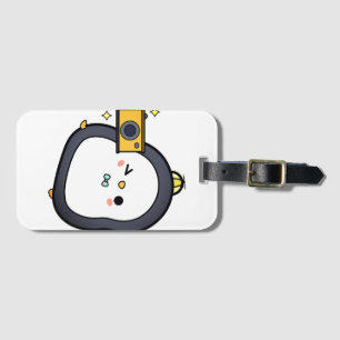 Penguin, Camera, Character Luggage Tag