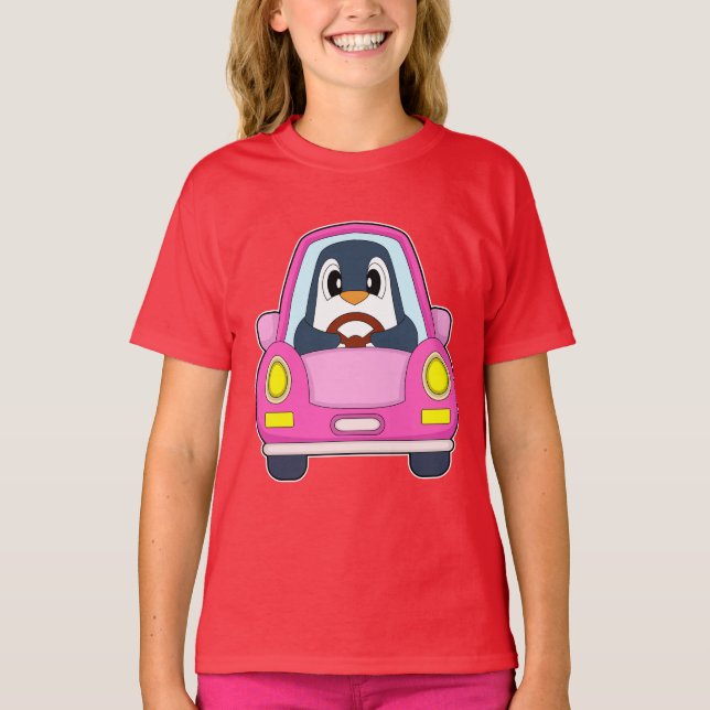 Penguin Car T-Shirt (Front)