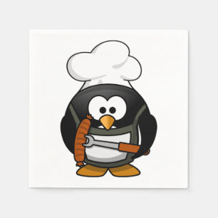 Penguin-Cartoon 001 Napkin