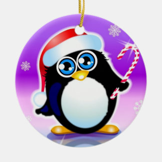 penguin ceramic tree decoration