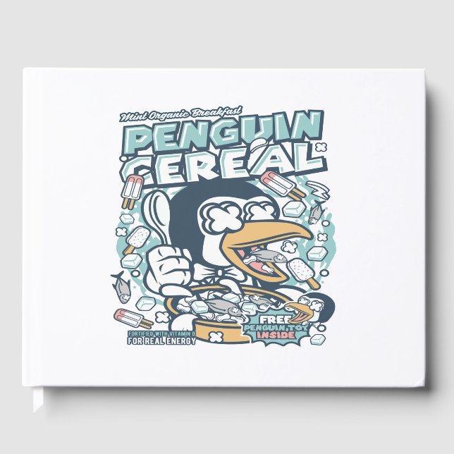 Penguin Cereal Box Guest Book (Front)