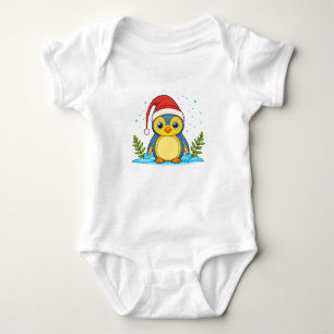 Penguin Cheer Holiday Baby Bodysuit