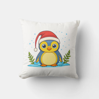 Penguin Cheer Holiday Cushion