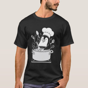 Penguin Chef Cooking Spoon Culinary Joy T-Shirt
