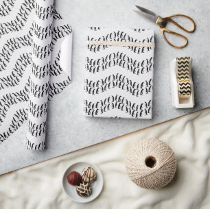 Penguin Chevron Wrapping Paper