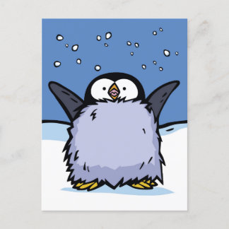 Penguin Chick Happy Post Card