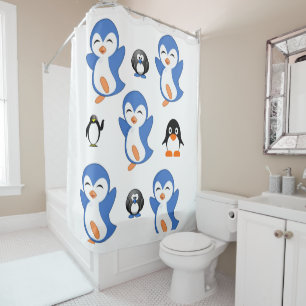 Penguin Children's Shower Curtain