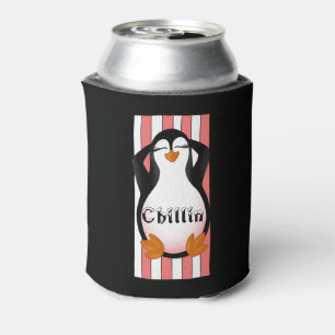 Penguin Chillin Can Cooler