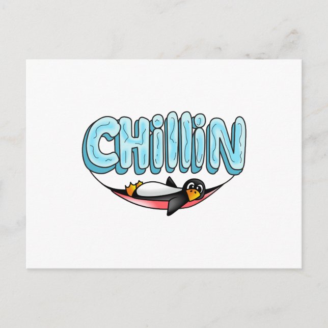 PENGUIN CHILLIN POSTCARD (Front)