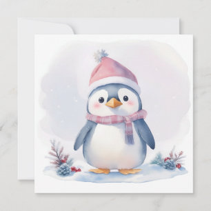Penguin Christmas Card