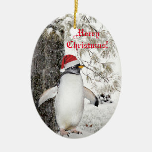 Penguin Christmas Ceramic Tree Decoration