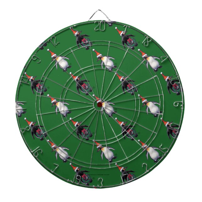 Penguin Christmas Dartboard (Front)