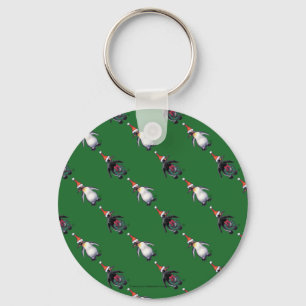 Penguin Christmas Key Ring