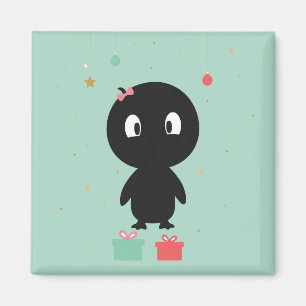 Penguin Christmas Magnet