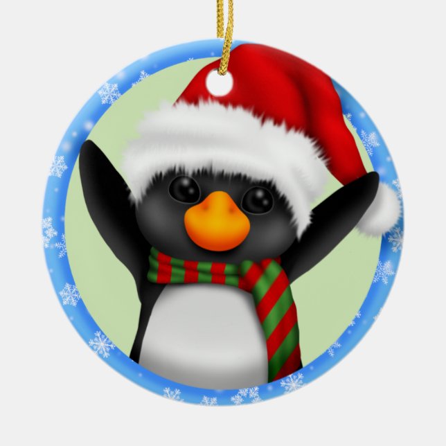 Penguin Christmas Ornament (Front)