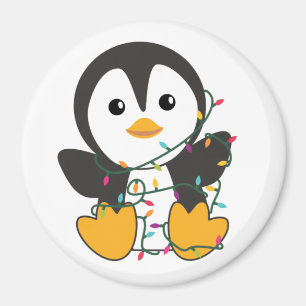 Penguin Christmas Snow Winter Animals Penguins Magnet