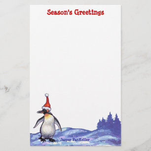 Penguin Christmas Stationery