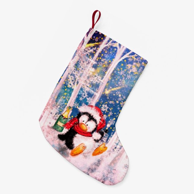 Penguin Christmas Stocking (Front (Hanging))