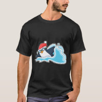 Penguin Christmas Swimming