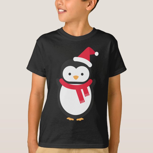 Penguin Christmas  T-Shirt (Front)
