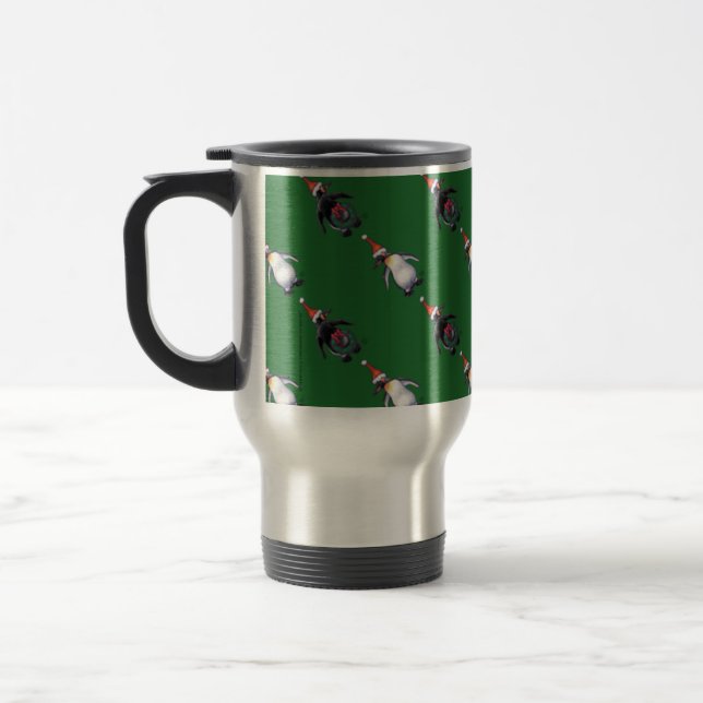 Penguin Christmas Travel Mug (Left)