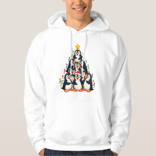 Penguin Christmas Tree Merry Christmas Xmas Hoodie