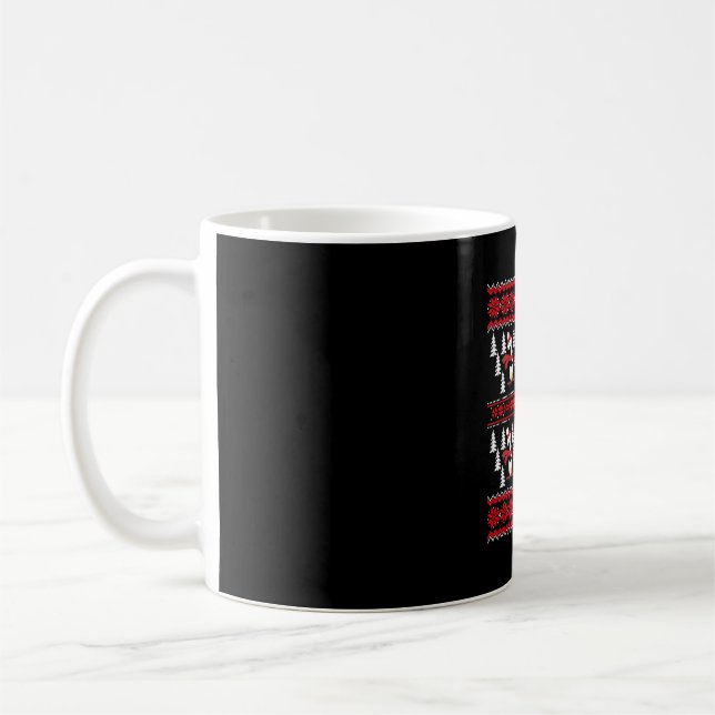 Penguin Christmas Ugly Xmas Coffee Mug (Left)