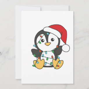 Penguin Christmas Winter Animals Holiday Penguines Card