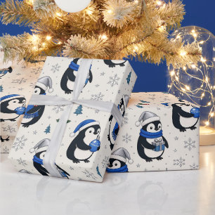 Penguin Christmas Wrapping Paper