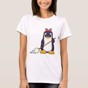 Penguin Cleaner Mop Cleaning T-Shirt