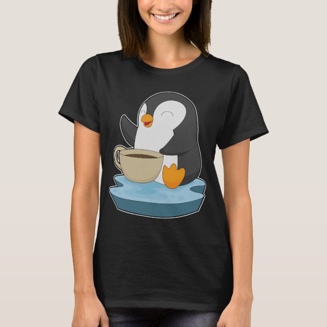 Penguin Coffee Cup T-Shirt (Front)